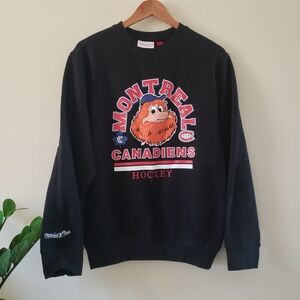 Mitchell & Ness BNWT NHL Canadien Mascot Clinic Crewneck Sweater - Men's S